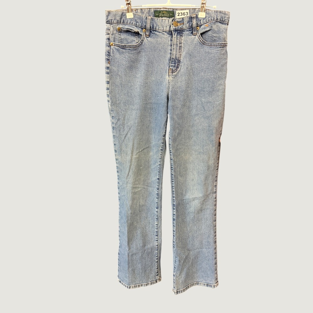 Lauren Ralph Lauren Jeans Women 8 Blue Light Wash Straight Leg Denim 2363